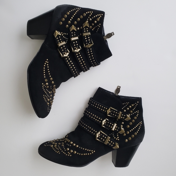 Ash Joyce Suede Studded Booties Size 7 - Picture 7 of 12